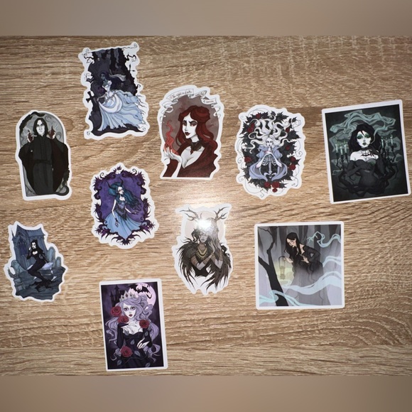 Gothic Victorian Style Dark Fantasy Stickers - Picture 3 of 7